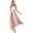 Dusty Pink-A, variant on YEAHDOR Womens Modern Contemporary Dance Costume Mesh Sheer Lyrical Dance Dress Rhinestone Dancewear Navy Blue L