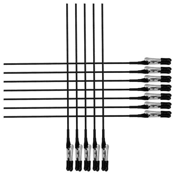 CATIEBYE 12Pcs Alligator Clip Model Coloring Clips Black Stainless Steel DIY Craft Holding Tool