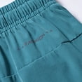 thumbnail image 4 of HOWPAY Womens Shorts Baggy Elastic High Waisted Loose Fit Pull on Bottoms Solid Color Comfy Summer Sports Workout Lounge Shorts Light Blue XS, 4 of 9
