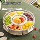 thumbnail image 2 of Bandeja de Frutas Redonda con Seis Compartimentos y Múltiples Compartimentos para Refrigerios, Ideal para Organizar el Hogar, con Bandeja Giratoria Transparente y Dividida., 2 of 5