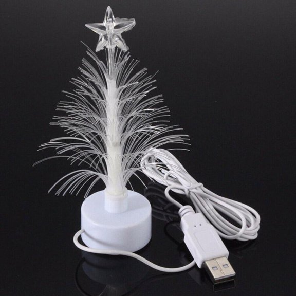 FurNest Mini Christmas Tree USB For Bedroom Desk Xmas Small Lights AU Decor