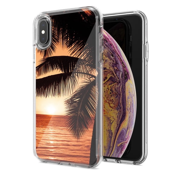 MUNDAZE For Apple Iphone Xr Paradise Sunset Design Double Layer Phone Case Cover