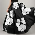thumbnail image 2 of Baberdicy Skirts for Women, Clearance！Women Floral Print Maxi Skirt High Waist Pocket Party Beach Long Skirt Maxi Skirt Black, 2 of 8