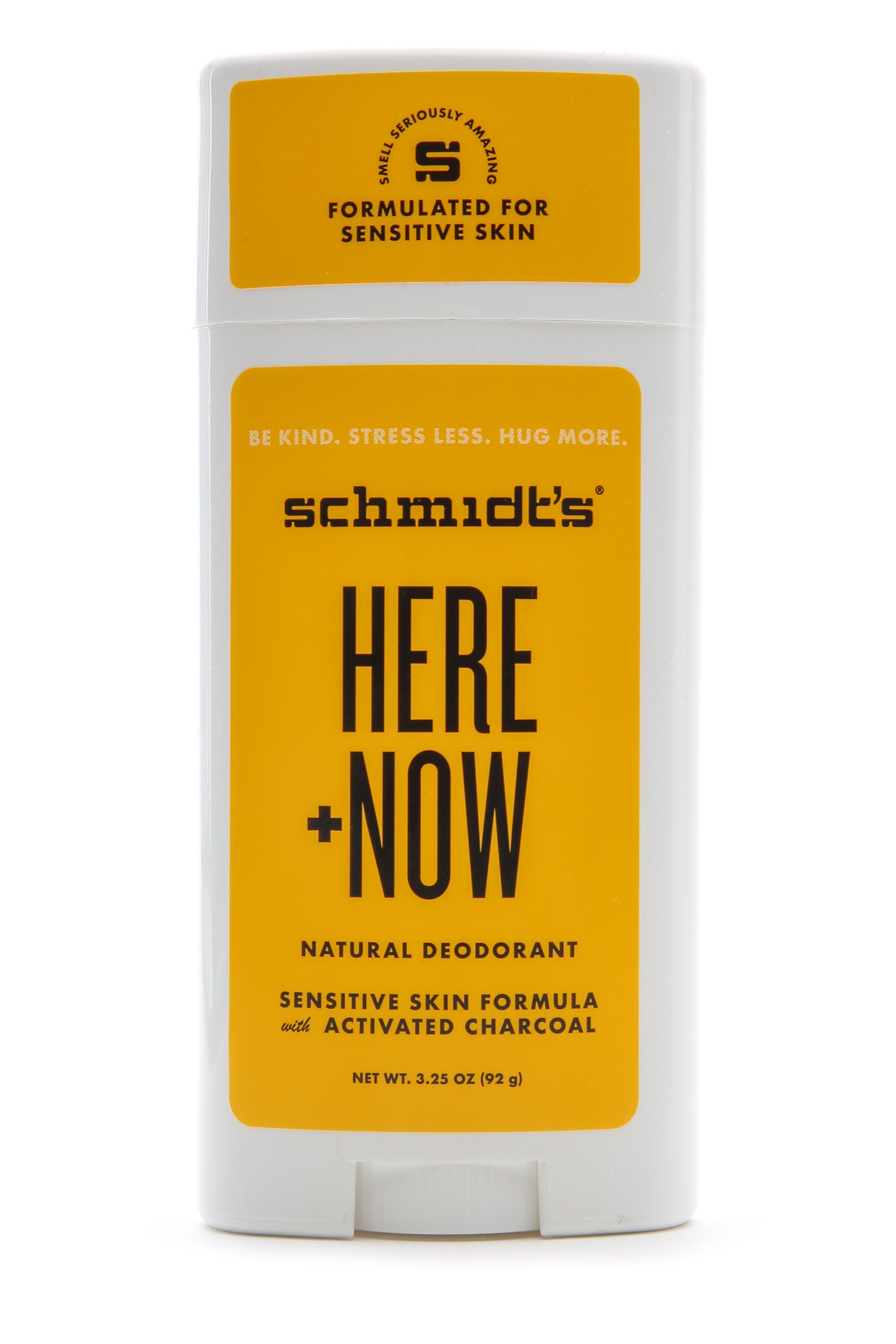 Schmidt's Natural Deodorant Stick Sensitive Skin Formula Here + Now