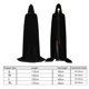 thumbnail image 3 of Yuarrent Disfraces de Halloween Disfraces Adultos Unisex Túnica con capucha Capa larga Cape Hood Kits de decoración para fiestas negro S Yuarrent JJ25622-01, 3 of 6