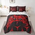 thumbnail image 2 of Castle Fairy Children Gamer Bedding Comforter Set,Futuristic Geometric King Bedding Sets, 2 of 8