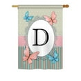 thumbnail image 5 of Breeze Decor 30154 Butterflies X Monogram 2-Sided Vertical Impression House Flag - 28 x 40 in., 5 of 7