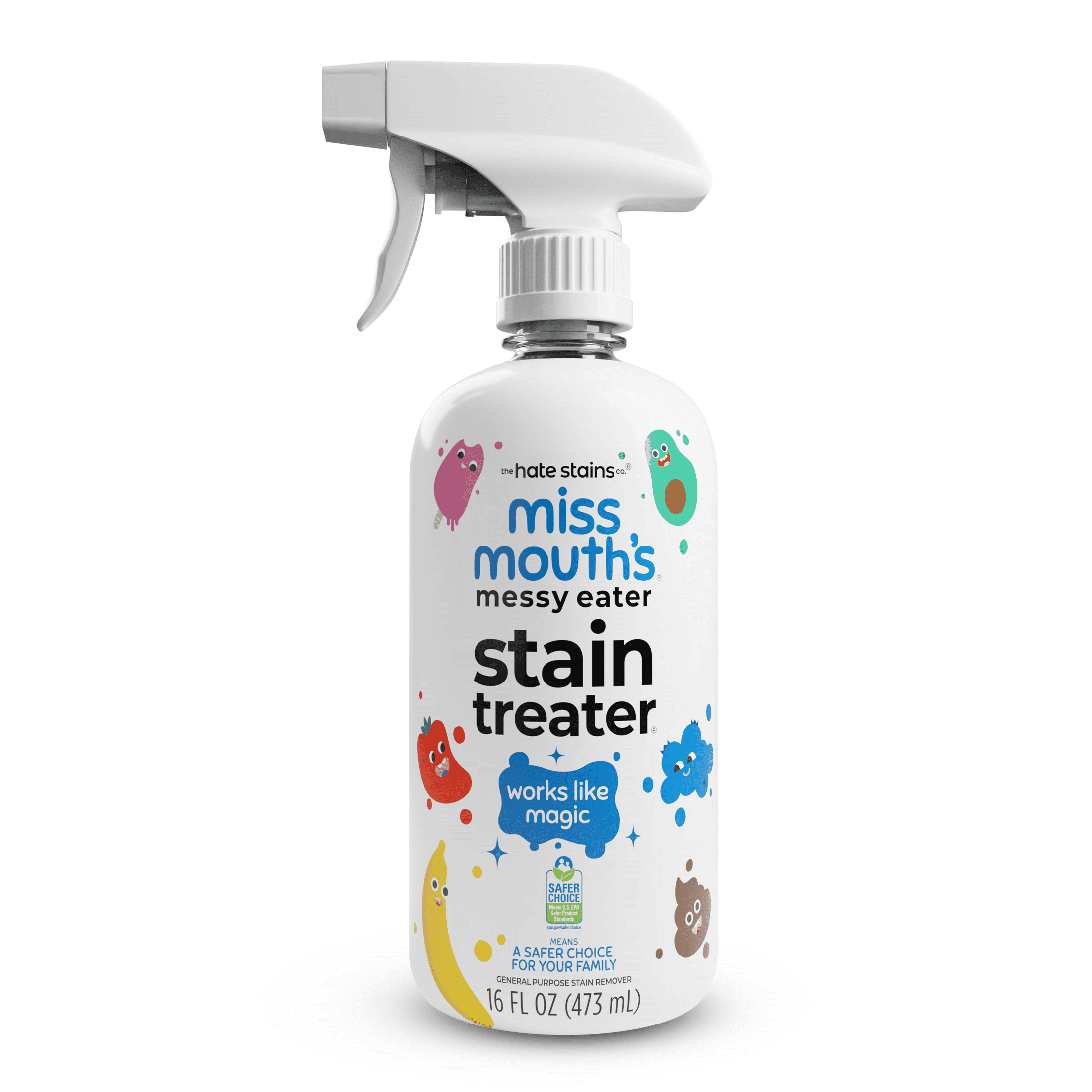 (3 pack) Miss Mouth's Messy Eater Stain Treater Spray for Baby & Kids – 16 fl oz – Newborn & Baby Essentials – Stain Remover for Food, Grease, Coffee & More – Gentle on Laundry, Fabric & Underwear