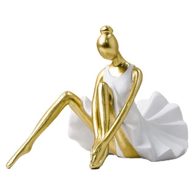 Estatuas de resina de bailarina, figuras, estatuillas, regalos de recuerdo modernos, bailarina de ballet EstiloD20x13.5x14.5cm