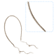 thumbnail image 3 of Diadema con borlas de cristal para mujer, pendientes falsos de diamantes de imitación brillantes, diadema con cadena para el pelo, diadema nacarada para boda y novia para niñas Ormromra CPB-DE-LYY772-1, 3 of 5