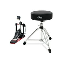 DW 5000 Series Dual-Chain-Drive Bass Drum Pedal Hardware Pack, 21"- 29" Adjustable Seat, 2 PCS