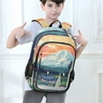 thumbnail image 6 of FORMRS Unisex School Backpack 17" Student Travel Bag with Laptop Compartment, Floral Mountain, 6 of 7
