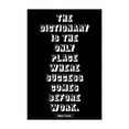 thumbnail image 2 of ArtsyQuotes 15x18 Black Ornate Wood Framed with Double Matting Museum Art Print Titled - Mark Twain Quote: Success Before Work, 2 of 4