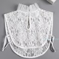 thumbnail image 7 of LoudSung Fake Collar Detachable Half Shirt Blouse False Collar Floral Lace Hollow Stand Top Elegant for Women Girls, 7 of 7