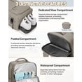 thumbnail image 5 of SYCNB Large Air Seal Travel Backpack for Men & Women, Airline Approved Vacuum Compression, Water-Resistant with Pump & Usb Port, 16 inch Laptop, Gray Brown, 5 of 9
