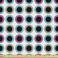 thumbnail image 1 of Geometrical Upholstery Fabric by the Yard, Colorful Weathered Repeated Plenitude Polka Spots Dots Nested Circles Art, Decorative Fabric for DIY and Home Accents, Multicolor by Ambesonne, 1 of 5