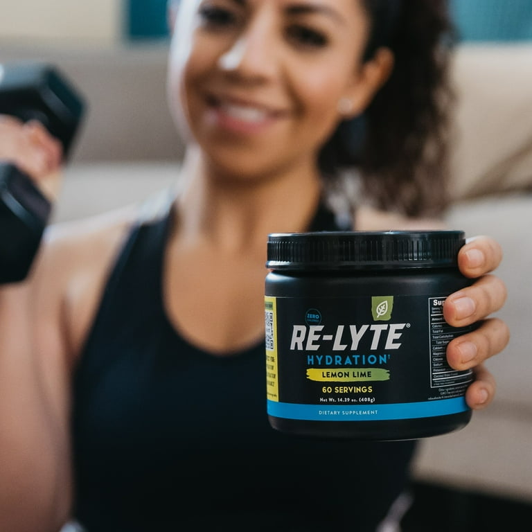 Redmond Lemon Lime Electrolyte Hydration Powdered Drink, Keto