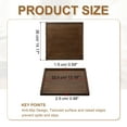 thumbnail image 2 of Uxcell Wooden Serving Tray, Square Decorative Platter for Serving Food and Drinks in Style Brown 14.2x14.2 Inch, 2 of 6