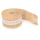 thumbnail image 1 of Burlap Ribbon with White Lace Natural Jute Roll for DIY Decoration Gift Packaging 5 Yards5cm Hole Lace, 1 of 5