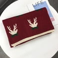 thumbnail image 6 of LEKODE Adult Festive Winter Knit Neck Wrap, Classic Cold‑Weather Scarf for Holiday Gatherings and Everyday Fall‑Winter Outfits D Watermelon Red One Size, 6 of 9
