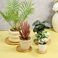 thumbnail image 4 of Uxcell 4-Pack Platillo de Bambú para Plantas, Platillos Redondos de 4.33 Pulgadas ID para Macetas de Interior/Exterior [4.72 Pulgadas OD, Beige], 4 of 6