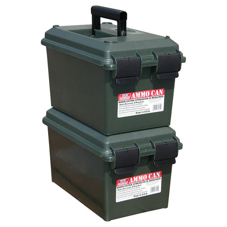 MTM Rugged Plastic Ammunition Can W/ O-Ring Seal for Water