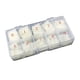 thumbnail image 1 of Uñas postizas a presión, regalos para mujeres, 500 uñas postizas francesas, puntas de uñas acrílicas, gel transparente, 1 of 3