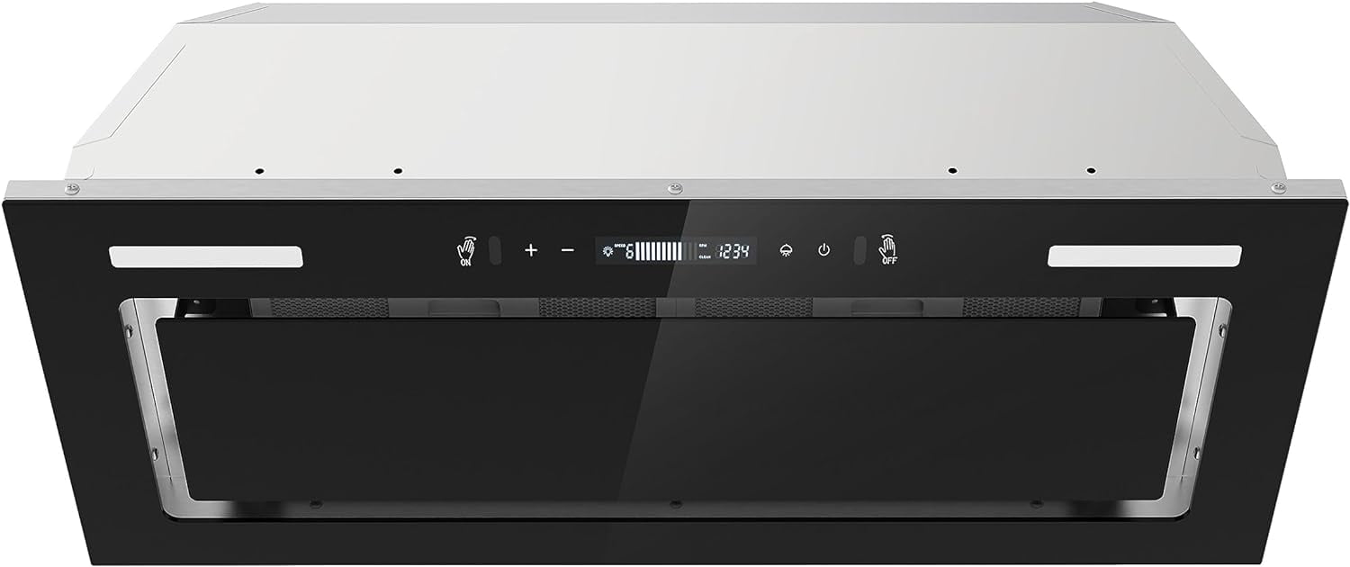 Joeaonz 30 Inch Stainless Steel Range Hood with Gesture Sensing & 800 CFM Airflow