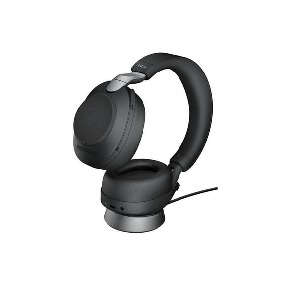 Jabra Evolve2 85 UC Stereo - Casque - full size - Bluetooth - Sans Fil, Filaire - Suppression active du Bruit - jack 3,5 mm - Isolation du Bruit - Noir