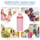 thumbnail image 3 of Botella de agua aislada para niños pequeños con pajita conveniente para leche/refrescos/jugos/bebidas, 3 of 6