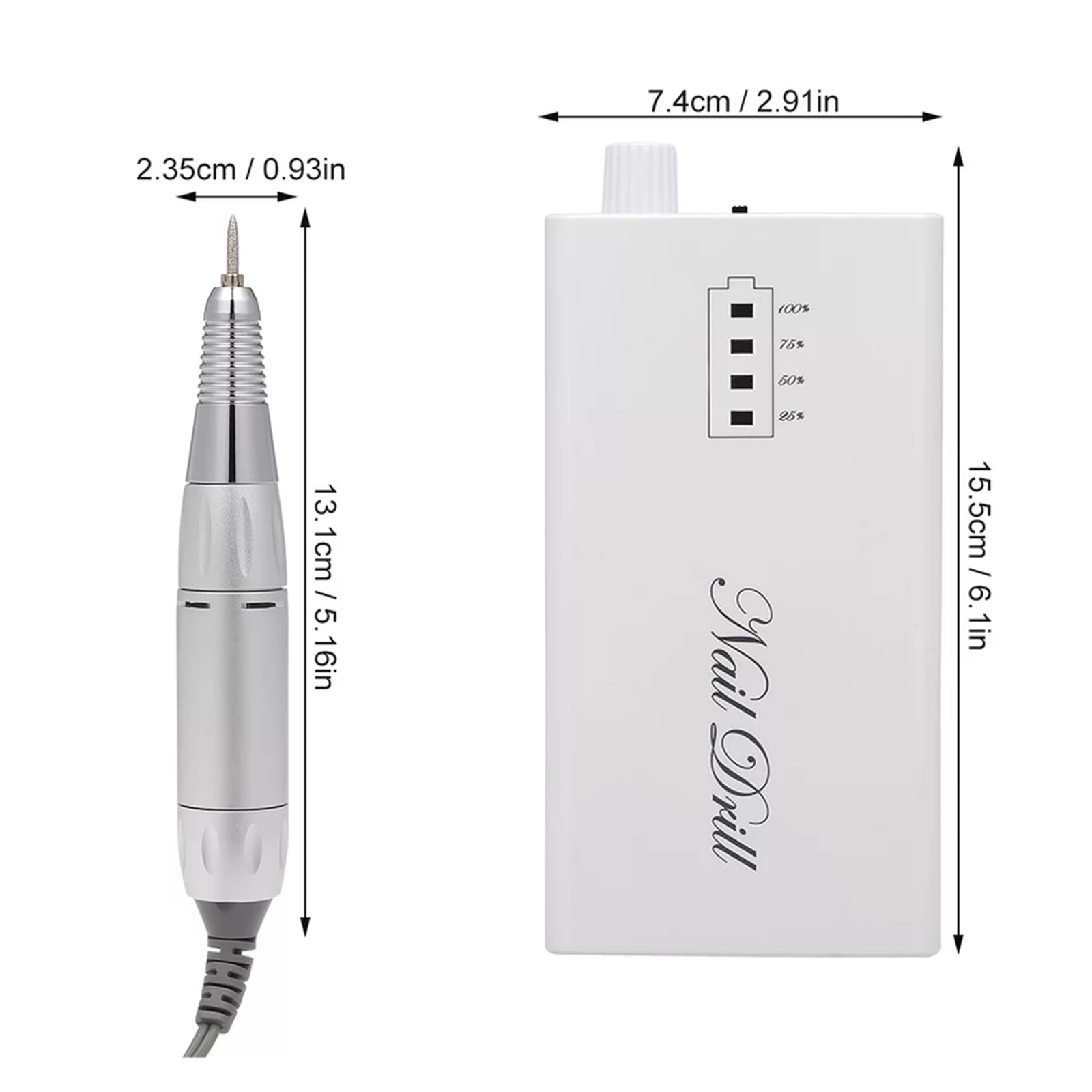 Pro 30000RPM Portable Cordless Electric Nails Drill Machine Acrylic Gel Remover Nail File Drill Bits Kit Nail Art Tool