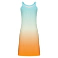 thumbnail image 6 of Edvintorg Womens Summer Dresses Beach Casual Tshirt Tank Dress Gradient Printing Sleeveless Loose Flowy Sundresses, 6 of 6