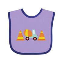 Inktastic Cement Mixer Construction Boys Baby Bib