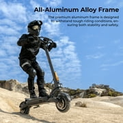 Ausom F1 MAX off Road Electric Scooter for Adults, 1400W Dual Motor, 62 Miles Range, 45 mph Speed, 72% Uphill, E-ABS & Hydraulic Brakes, NFC Lock, Foldable E-Scooter with Lightings
