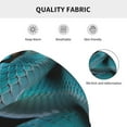 thumbnail image 5 of Logiee Blue Viper Snake1 Print Unisex Knit Beanie for Men Women Winter Hat,Beanies Skull Caps, 5 of 7