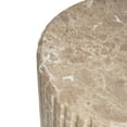 thumbnail image 6 of Christopher Knight Home Ribbed Side Table, Lightweight Concrete Round End Table for Indoor & Outdoor Use, Gold, 6 of 10