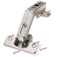thumbnail image 3 of Lefu 2pcs Corner Kitchen Cabinet Door Hinges Combination 135degree Plate Screws Set, 3 of 8