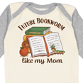 thumbnail image 4 of Inktastic Future Bookworm Like My Mom Boys or Girls Long Sleeve Baby Bodysuit, 4 of 5