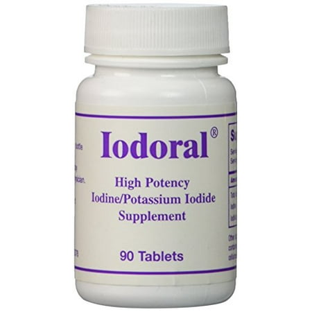 OPTIMOX Iodoral Suractivé iode de potassium Iodure supplément de soutien de la thyroïde, 90 Count