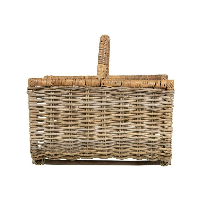 Kobo Fire Log Basket Gray Brown Walmart