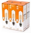 thumbnail image 2 of Leadleds 4W 40 Watt Equivalent Warm White Vintage Edison Tubular E26 LED Bulb, 6 Pack, 2 of 8