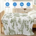 thumbnail image 4 of Sage Green Flower Cooling Blanket, Lightweight Breathable Summer Throw Blanket with Double Sided Cold Effect,Vintage Country Rose Leaf Floral Picnic Beach Blankets Bed Sheet for Hot Sleepers 60"x80", 4 of 8