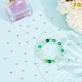 thumbnail image 4 of 1 caja de 500 cuentas redondas chapadas en oro de 24 quilates, 4 mm, de acero inoxidable, lisas y sueltas, para manualidades, pulseras, collares, joyas, suministros para hacer bricolaje., 4 of 6