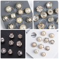 thumbnail image 4 of Dsseng 20 Pcs Artificial Lapel Pin Delicate Corsage Cardigan Small Pin Buckle, 4 of 5