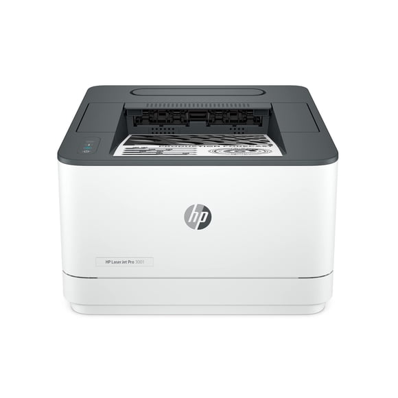 Impresora HP LaserJet Pro 3001dw inalámbrica en blanco y negro