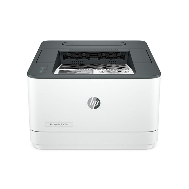 Impresora HP LaserJet Pro 3001dw inalámbrica en blanco y negro