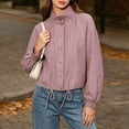 thumbnail image 2 of Women's European Checkered Coat Loose Fit Casual Jacket for Spring Autumn, 2 of 5