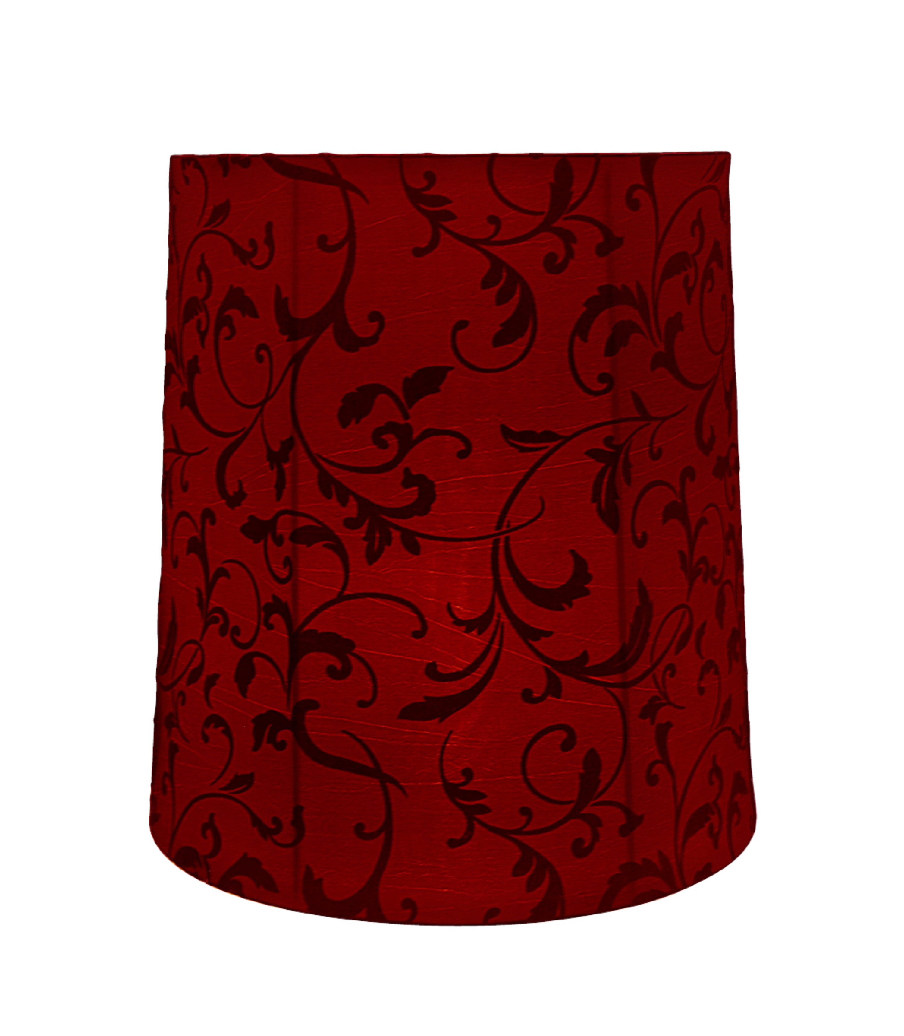 Aspen Creative 35039 Transitional EmpireShaped Spider Construction Lamp Shade in Red, 14" wide (12" x 14" x 15")