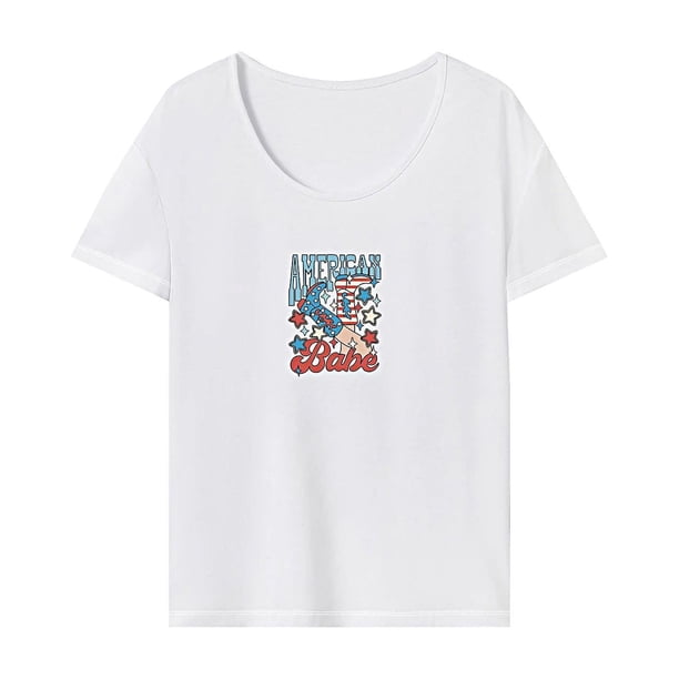 Camiseta de mujer Ropa deportiva de verano Recuerdo Camiseta de cuello redondo de ajuste regular para viajes XL