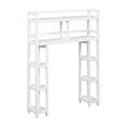 thumbnail image 1 of White Finish 2 Tier Solid Wood Over Toilet Organizer, 1 of 1